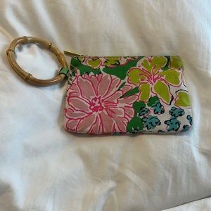 Lilly Pulitzer for Target clutch with wood handle